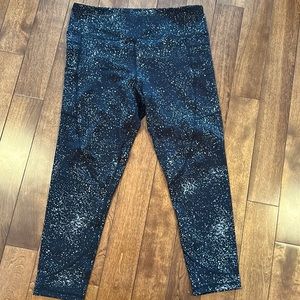 Black Reflective Pocket Light n Tight Hi-rise 7/8 24" Size 14-16